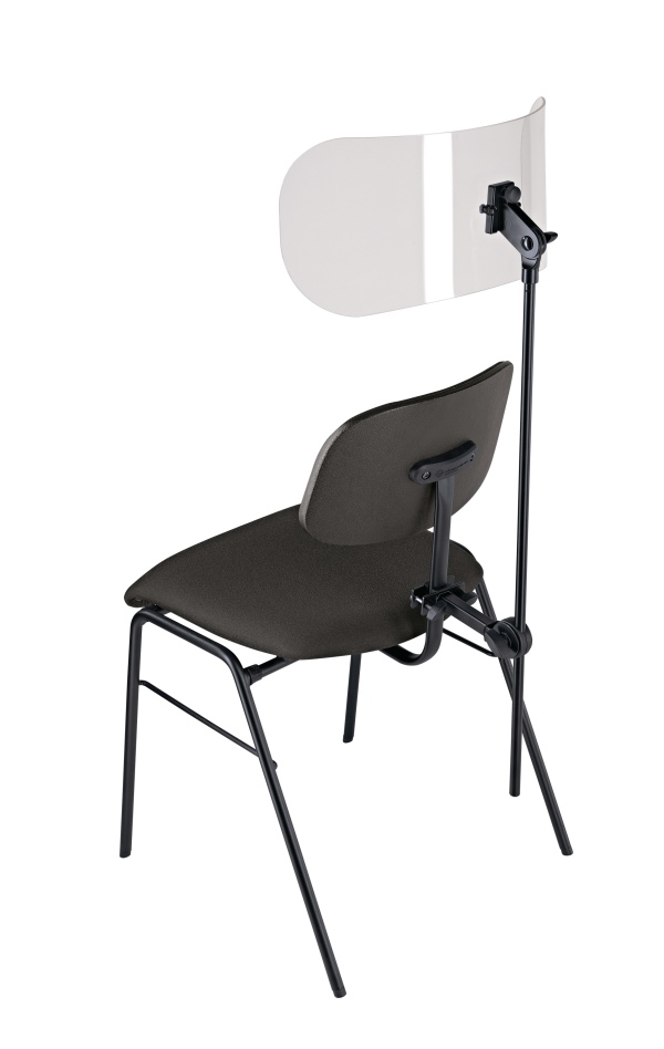 Sound insulation element for Orchestra seats with backrest