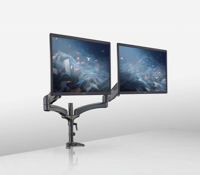 Dual monitor mount